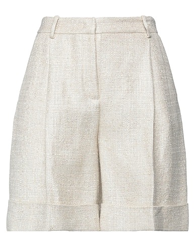 SLY010 Shorts & Bermuda Beige 64% Viscose, 32% Linen, 4% Polyamide