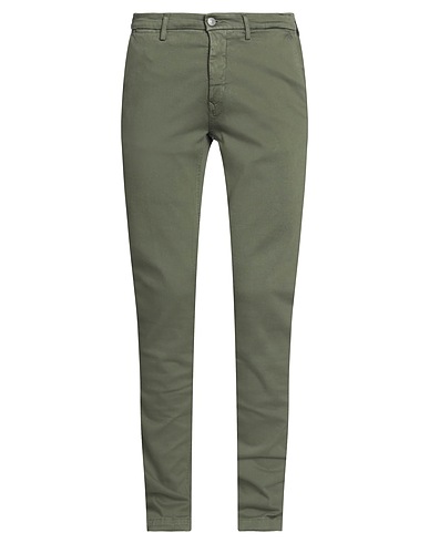 REPLAY Pantalone Verde militare 88% Cotone, 7% Poliestere, 5% Elastan