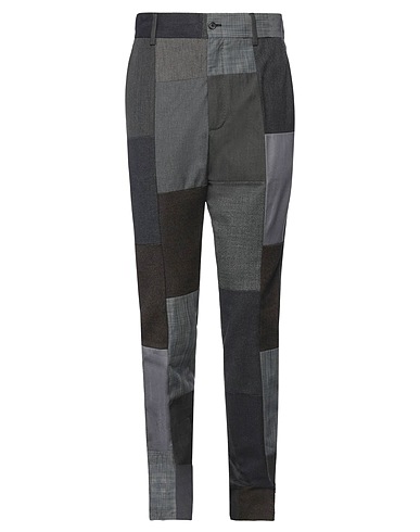 DOLCE&GABBANA Casual trouser Lead 93% Cotton, 5% Virgin Wool, 2% Elastane
