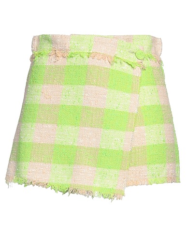 MSGM Shorts & Bermuda Lime green 88% Cotton, 11% Polyamide, 1% Elastane