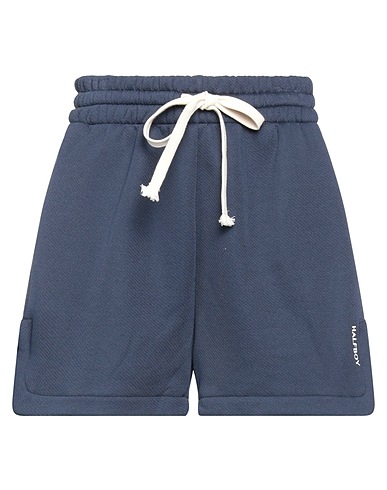 HALFBOY Shorts & Bermuda Navy blue 80% Cotton, 17% Polyamide, 3% Cashmere