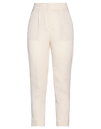 INCOTEX Casual trouser Ivory 85% Viscose, 15% Polyamide