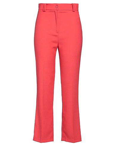 HEBE STUDIO Casual trouser Coral 100% Polyester