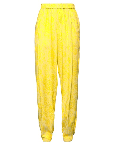 FORTE_FORTE Pantalone Verde lime 51% Acetato, 49% Viscosa