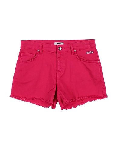 MSGM Shorts & Bermuda KIDS Fuchsia 98% Cotton, 2% Eco Polyester