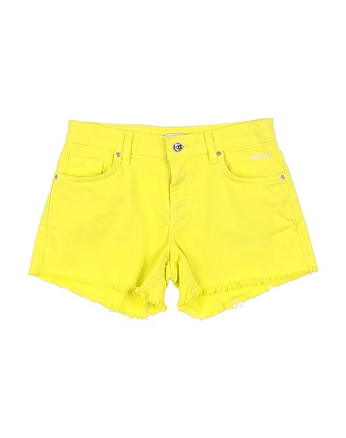 MSGM Shorts & Bermuda KIDS Lime green 98% Cotton, 2% Eco Polyester