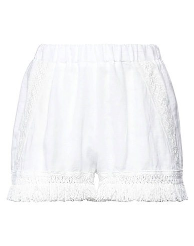 PINK MEMORIES Shorts & Bermudas Weiß 100% Leinen