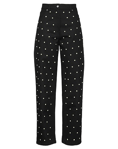 MSGM Pantaloni jeans Nero 99% Cotone, 1% Elastan