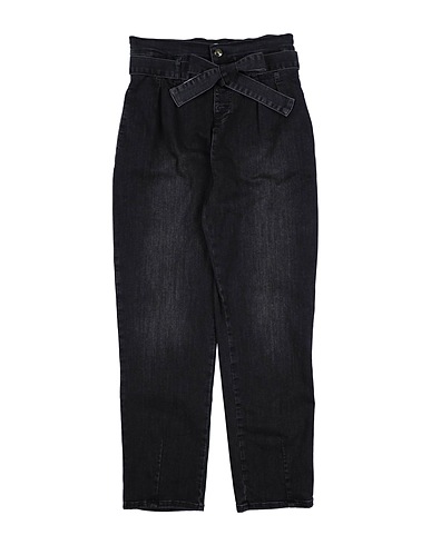 LIU •JO Denim pants Black 89% Cotton, 9% Polyester, 2% Elastane