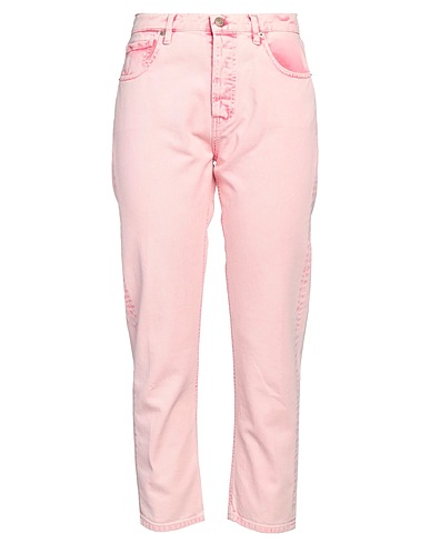 VICOLO Denim pants Pink 100% Cotton
