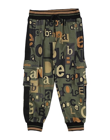 DOLCE&GABBANA Pantalone Verde militare 100% Cotone, Elastan