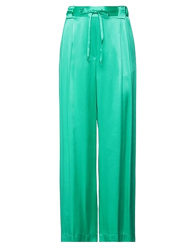SOALLURE Pantalone Verde 100% Viscosa