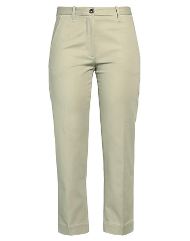 NINE IN THE MORNING Casual trouser Military green 97% Cotton, 3% Elastane