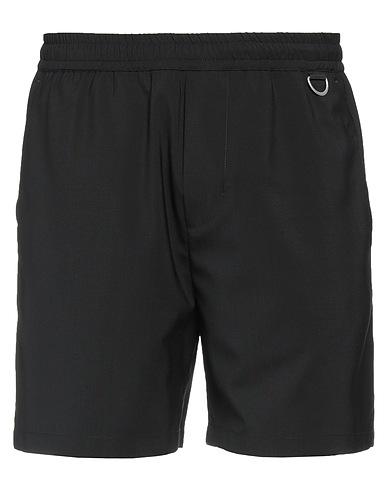 LOW BRAND ショートパンツ＆バミューダパンツ ブラック バージンウール 100%