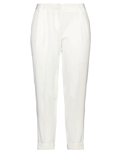ATOS LOMBARDINI Casual trouser White 95% Polyester, 5% Elastane