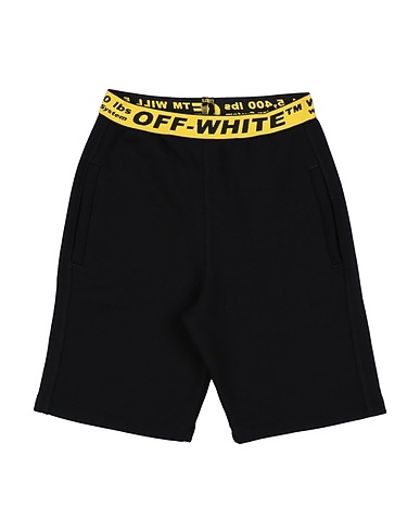 OFF-WHITE™ KIDS Shorts & Bermudas Schwarz 100% Baumwolle, Polyester, Polyamid, Elastan