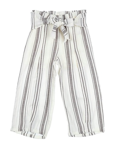 OPILILAI Casual trouser Ivory 100% Cotton, Linen
