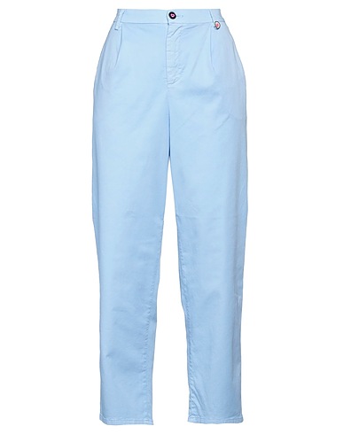 I LOVE MP Casual trouser Sky blue 98% Cotton, 2% Elastane