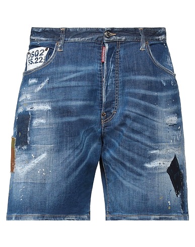DSQUARED2 Denim shorts Blue 92% Cotton, 6% Elastomultiester, 2% Elastane