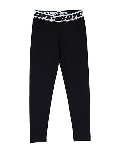 OFF-WHITE™ KIDS Gym leggings Black 95% Cotton, 5% Elastane, Polyester, Polyamide