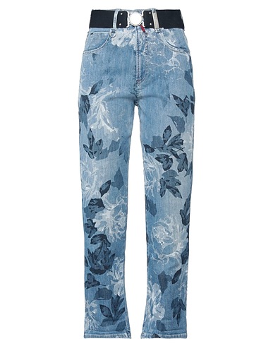 HIGH Denim trousers Blue 94% Cotton, 4% Polyester, 2% Elastane