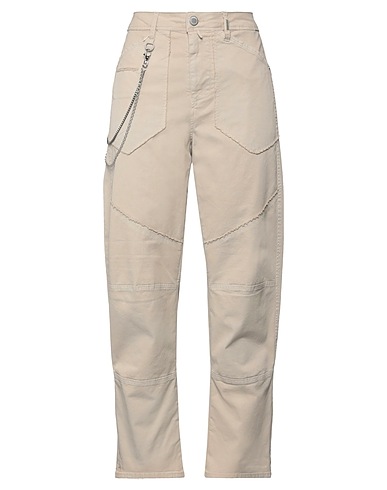 HIGH Casual trouser Beige 97% Cotton, 3% Elastane