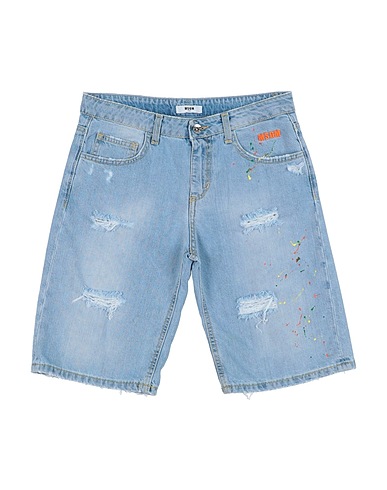 MSGM Denim shorts Blue 100% Cotton