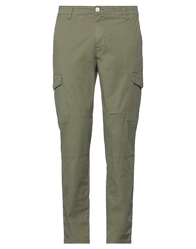 SEINSE Casual pants VERDE MILITARE 98% Cotton, 2% Elastane