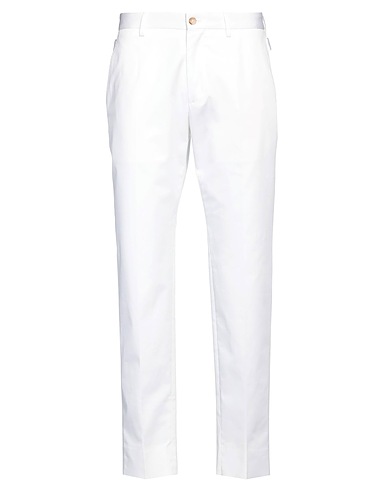 DOLCE&GABBANA Casual trouser White 97% Cotton, 3% Elastane