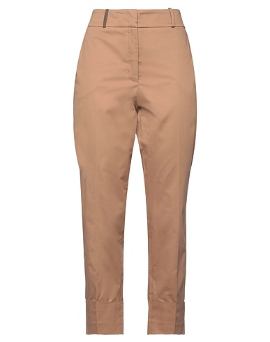 PESERICO Casual trouser Camel 96% Cotton, 4% Elastane
