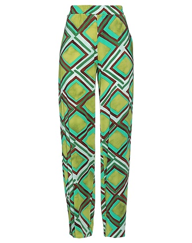 CAMICETTASNOB Casual pants Green 96% Viscose, 4% Elastane