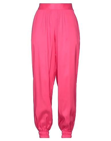 CAMICETTASNOB Casual trouser Fuchsia 77% Acetate, 19% Silk, 4% Elastane