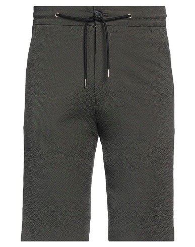 PAUL SMITH Shorts & Bermuda Military green 97% Cotton, 3% Elastane