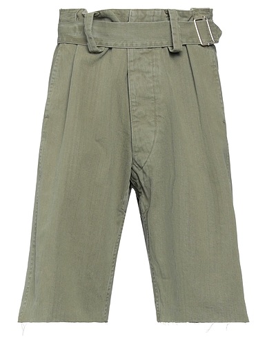 MAISON MARGIELA BOTTOMWEAR Military green 100% Cotton