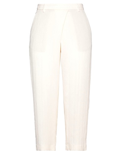 INCOTEX Casual trouser Ivory 85% Viscose, 15% Polyamide