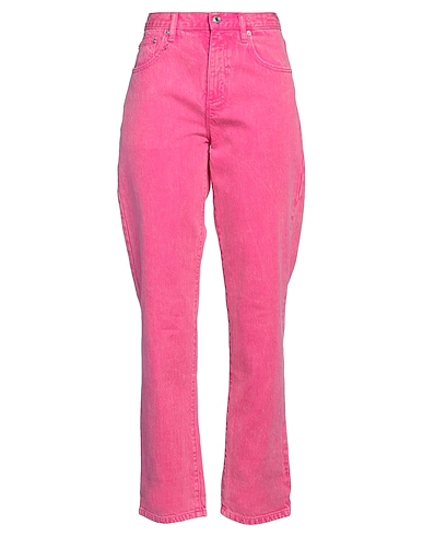 MICHAEL MICHAEL KORS Denim trousers Fuchsia 100% Cotton