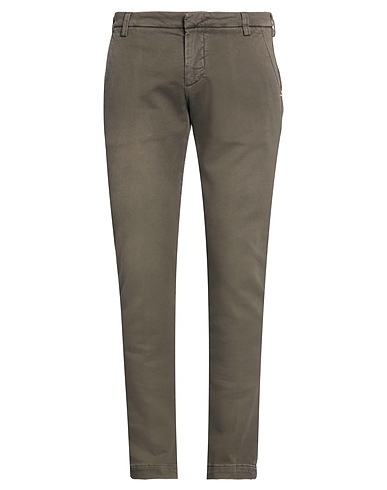 ENTRE AMIS Casual trouser Military green 99% Cotton, 1% Elastane