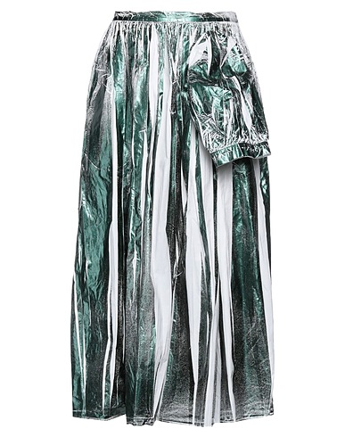 MM6 MAISON MARGIELA Midi skirt Green 100% Cotton