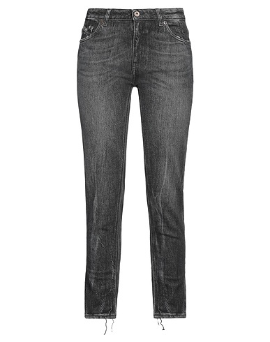 PENCE Denim trousers Black 99% Cotton, 1% Elastane