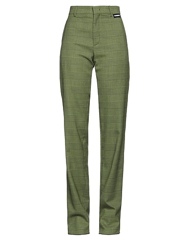 VETEMENTS Casual pants Green 95% Virgin Wool, 4% Polyamide, 1% Elastane