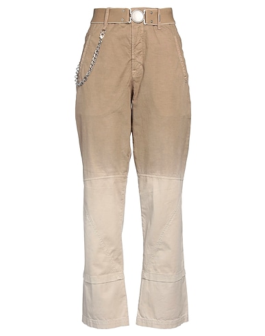 HIGH Casual trouser Khaki 87% Cotton, 11% Linen, 2% Elastane