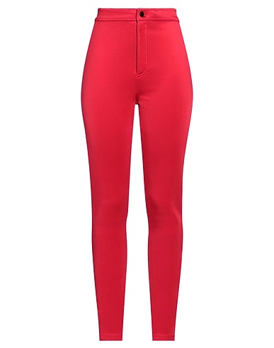 SAINT LAURENT Casual pants Coral 86% Viscose, 10% Polyamide, 4% Elastane