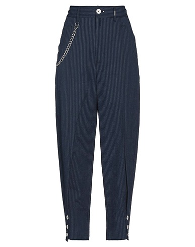 HIGH Casual pants Midnight blue 92% Cotton, 7% Polyamide, 1% Elastane