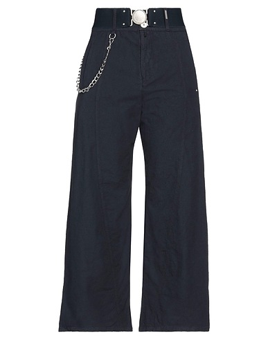 HIGH Casual pants Midnight blue 90% Cotton, 10% Polyamide