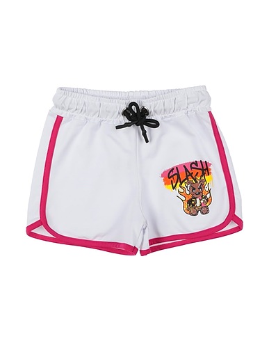 SLASH I AM WANT I AM Shorts & Bermuda White 90% Cotton, 10% Elastane