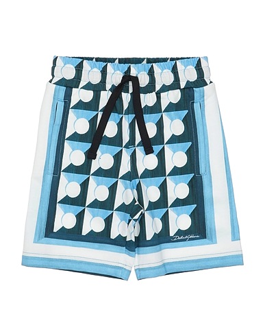 DOLCE&GABBANA Shorts & Bermuda Sky blue 100% Cotton, Polyester