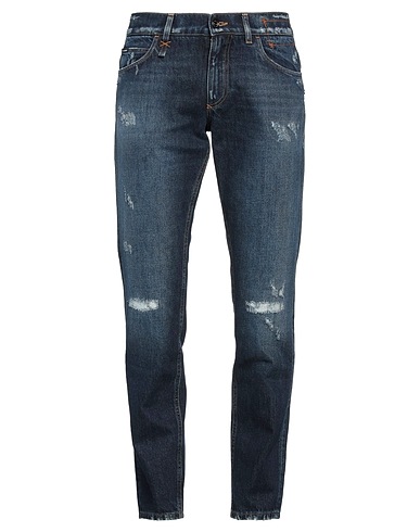 DOLCE&GABBANA Denim trousers Blue 100% Cotton