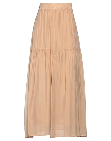 ATTIC AND BARN Maxi Skirts Sand 75% Viscose, 25% Silk