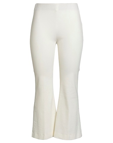LIVIANA CONTI Casual trouser White 68% Viscose, 27% Polyamide, 5% Elastane