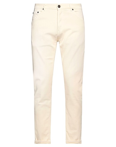 PT Torino Denim pants Pastel yellow 98% Cotton, 2% Elastane
